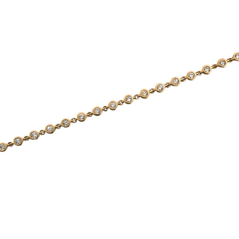 Bezel Set Diamond Bracelet