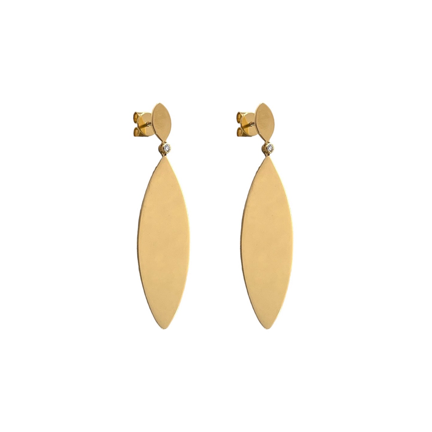 Marquise Shape Dangle Earrings