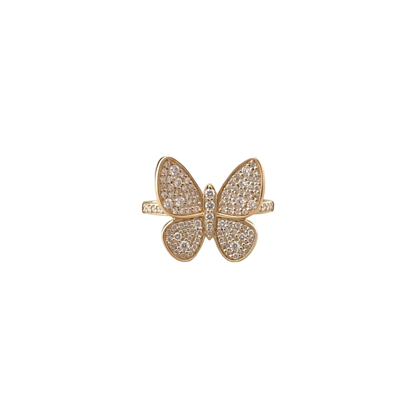 Diamond Butterfly Ring