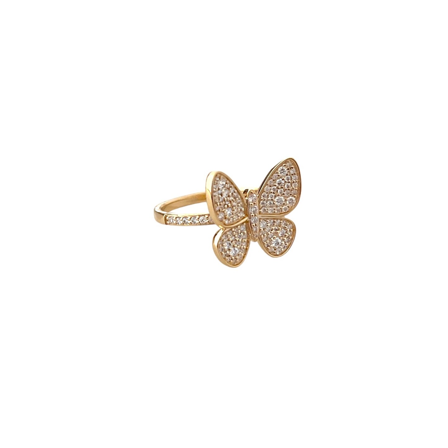 Diamond Butterfly Ring