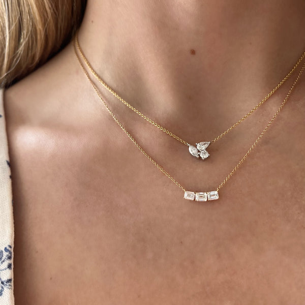 Diamond Cluster Necklace