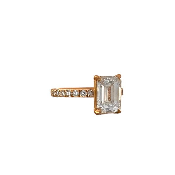 Emerald Cut Diamond Engagement Ring