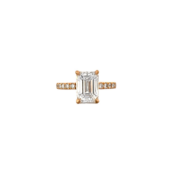 Emerald Cut Diamond Engagement Ring