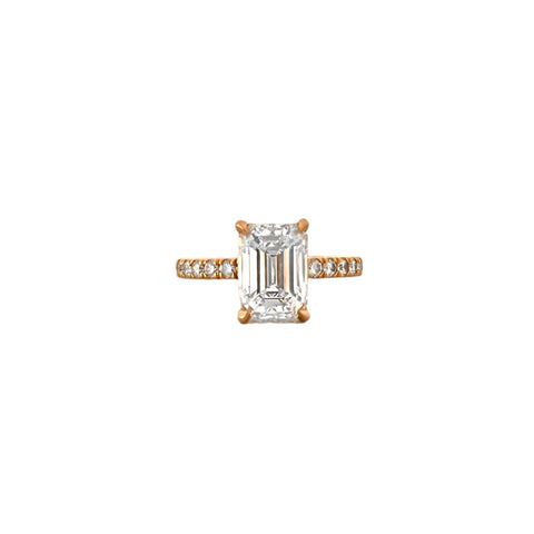 Emerald Cut Diamond Engagement Ring