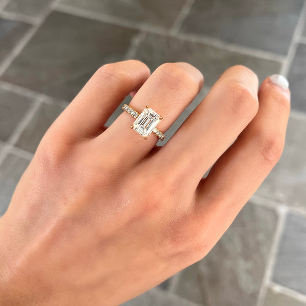 Emerald Cut Diamond Engagement Ring