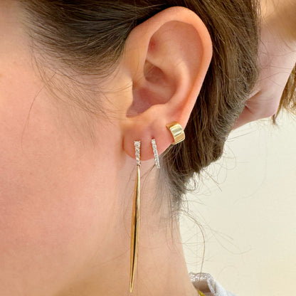 Gold Stick Earrings