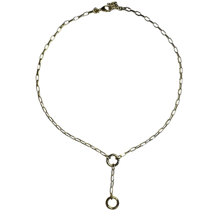Double Enhancer Paperclip Chain Necklace