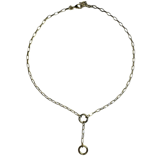 Double Enhancer Paperclip Chain Necklace