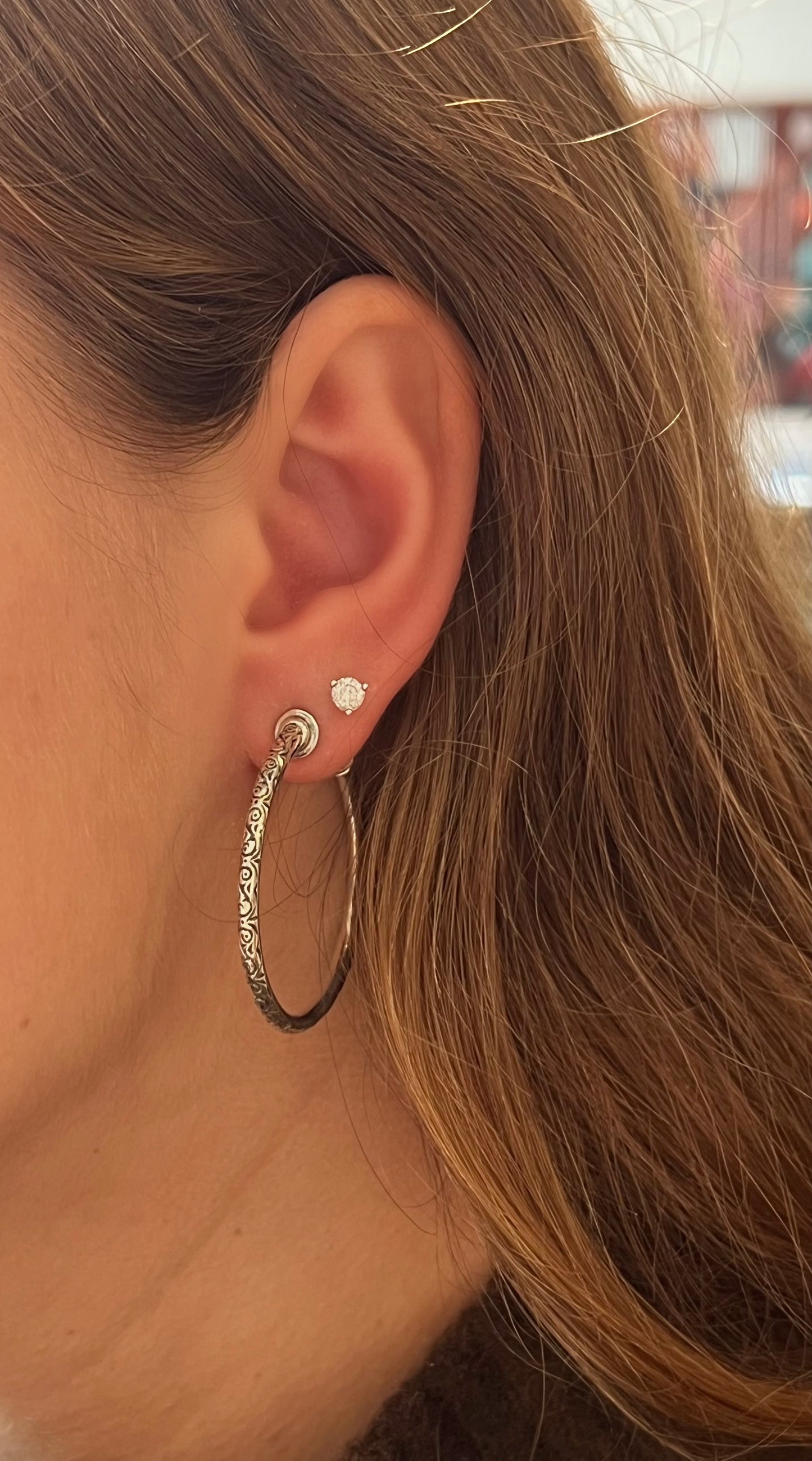 Sterling Silver Medium Hoops