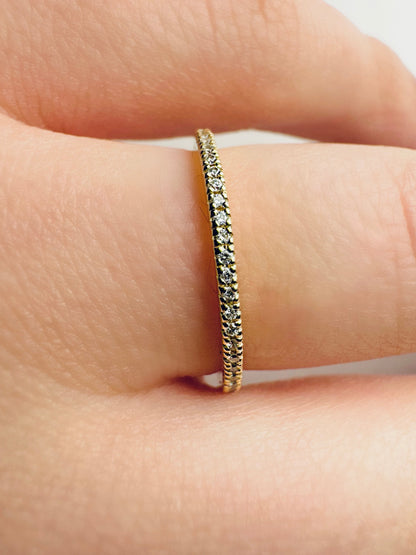 Pave Diamond Eternity Ring