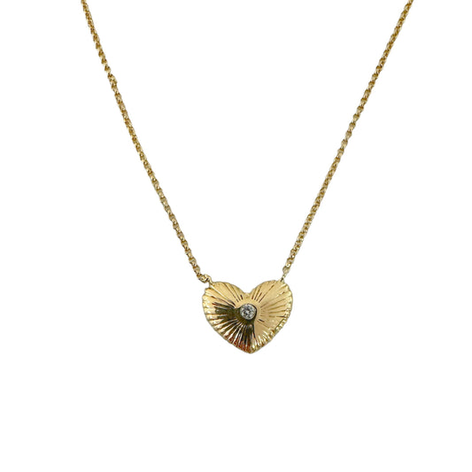 Retro Heart Necklace