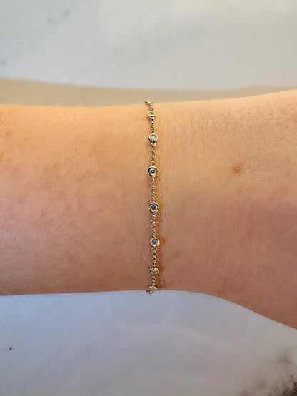 0.26 CTW Diamond by the Yard Bracelet
