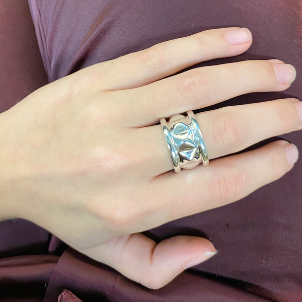 Sterling Pyramid Ring