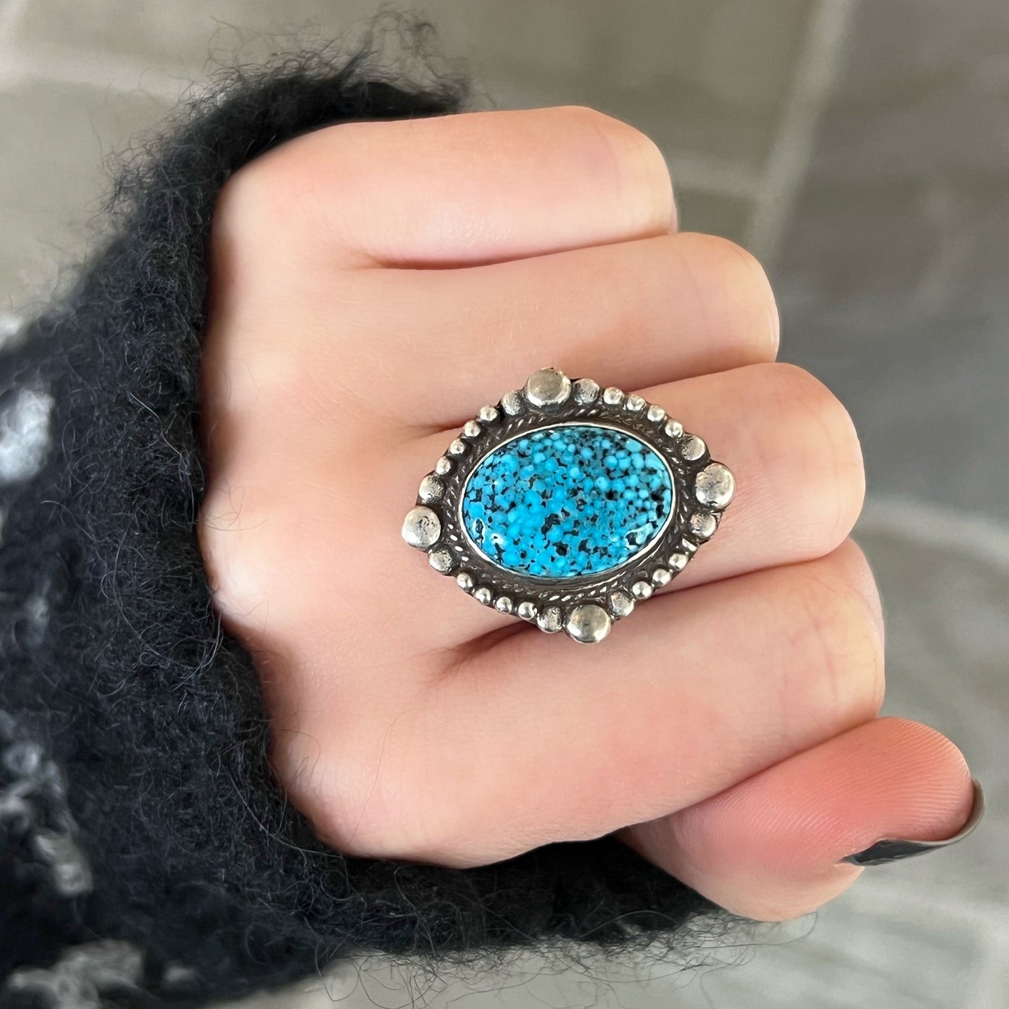 Adjustable Turquoise Ring