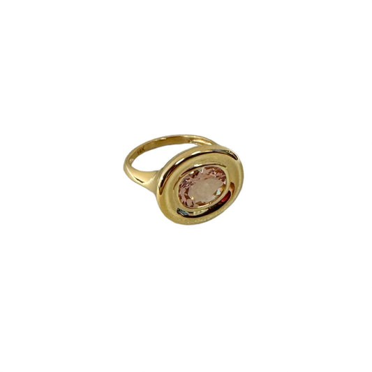 Morganite Bezel Ring