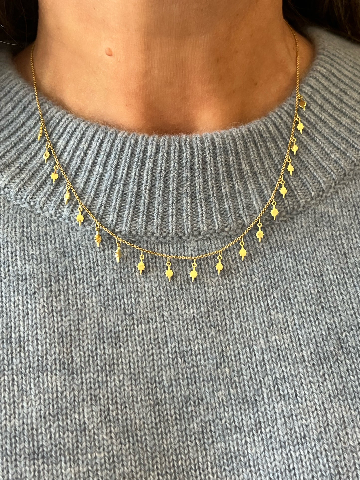 Moroccan Dangling Star Necklace