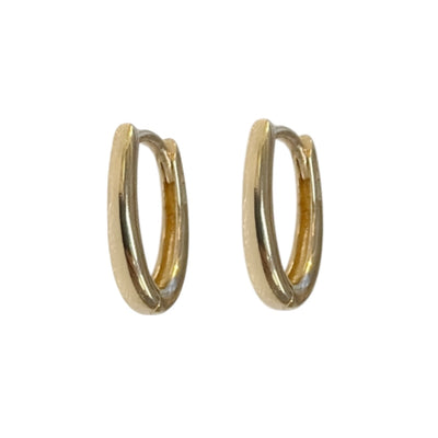 Gold Tapered Oval Huggies