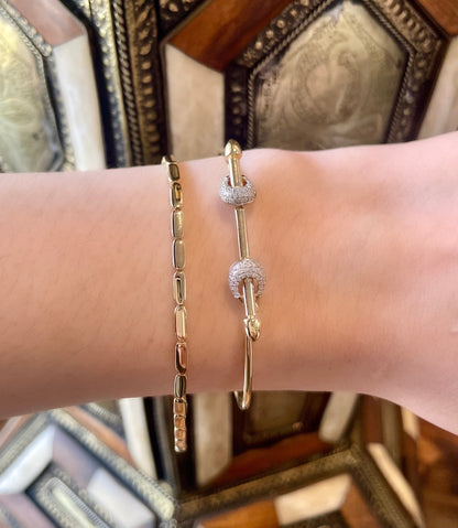 Diamond Wire Hook Bracelet