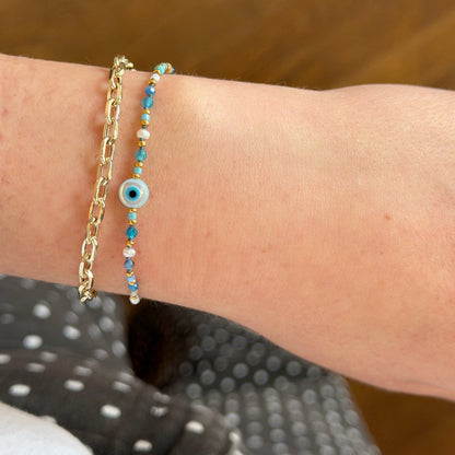Evil Eye Beaded Bracelet