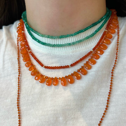 24" Carnelian Necklace