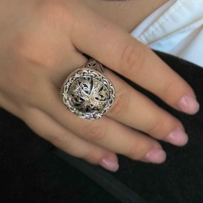 Sterling Silver Cross Ring