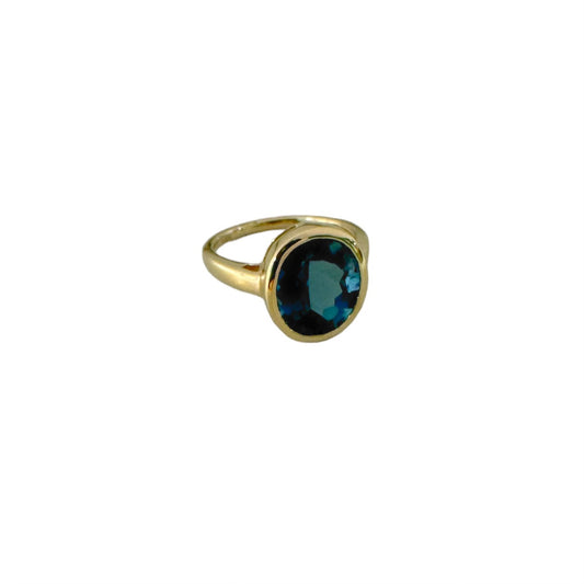 Oval London Blue Topaz Ring