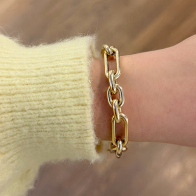Oval Link Gold bracelet