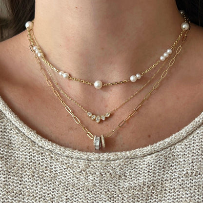 Scattered Pearl Necklace