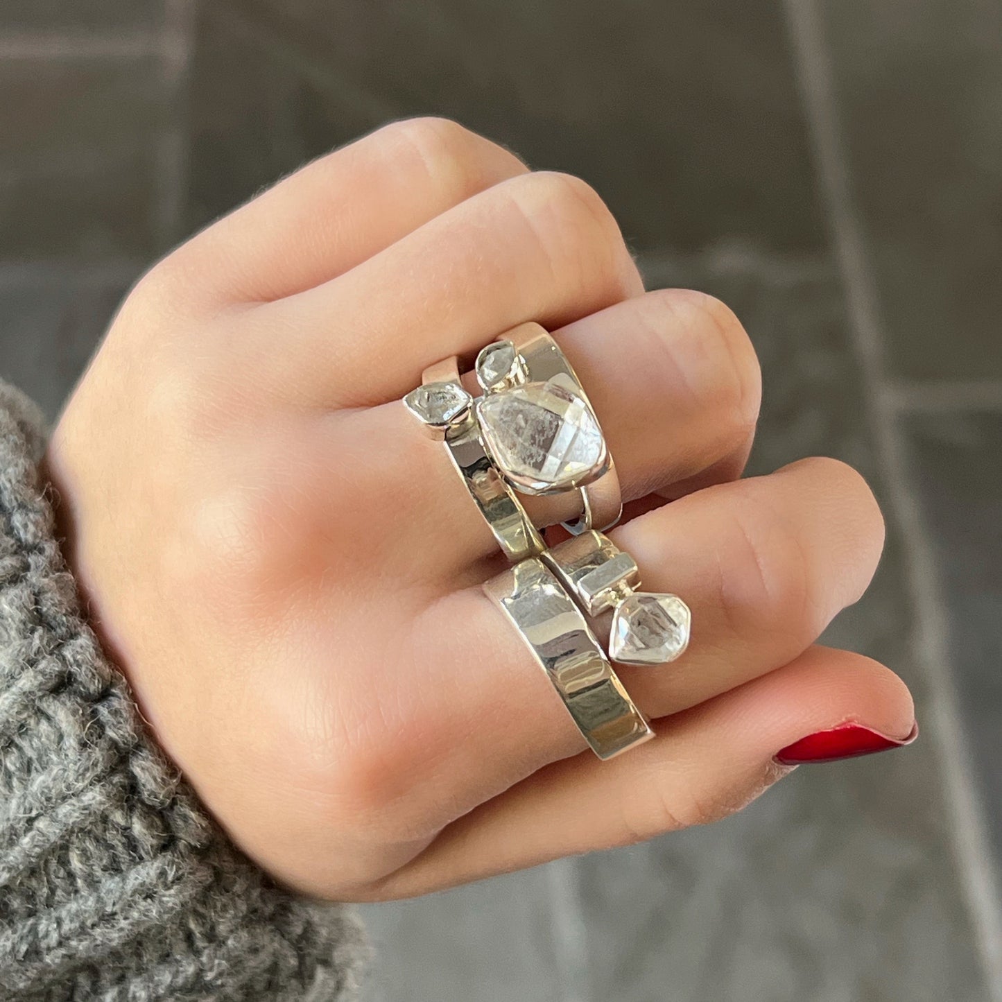 Herkimer Diamond Ring