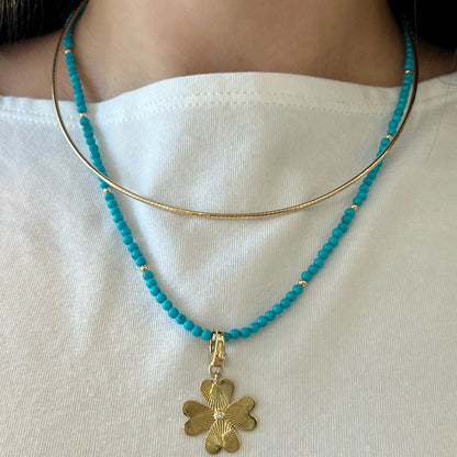 Sleeping Beauty Turquoise Bead Necklace