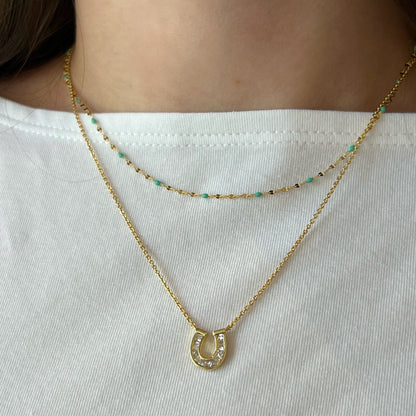 Horseshoe Pendant Necklace