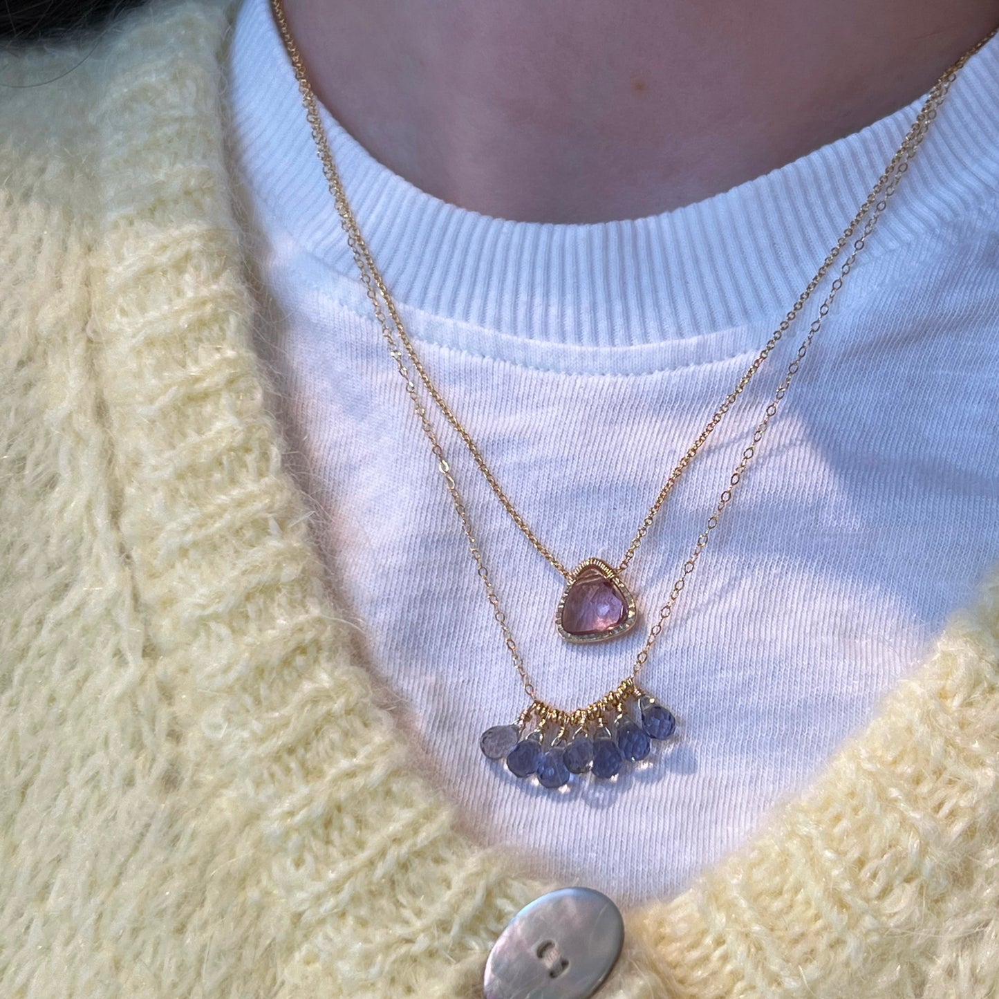 Plum Quartz Necklace