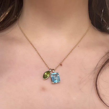 Marquise Peridot Pendant