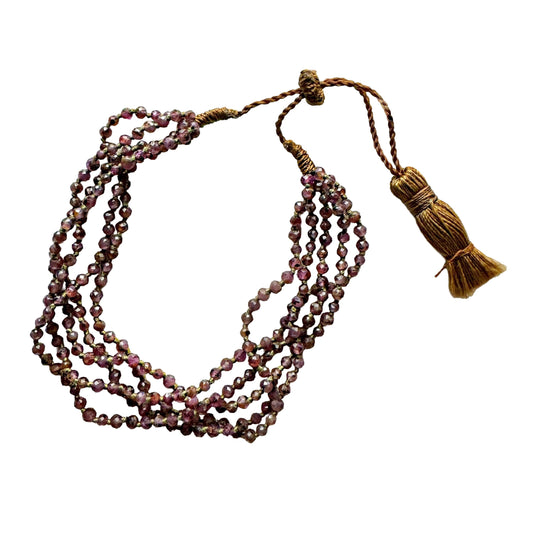 Pink Tourmaline Beaded Bracelet