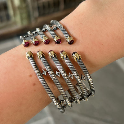 Five Row Rhodolite Cuff