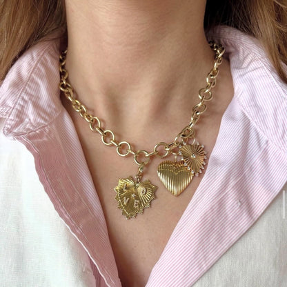 Chunky Circle Link Chain Necklace