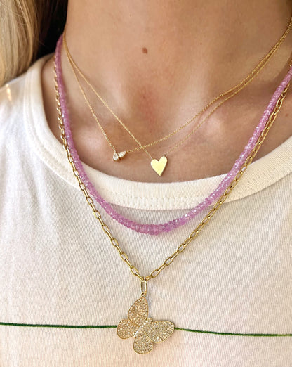 Double Pear Diamond Necklace