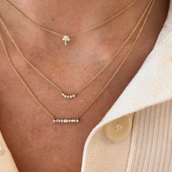 Diamond Mushroom Necklace