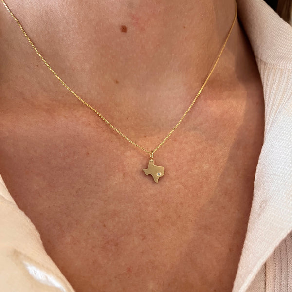 Matte Diamond Texas Necklace