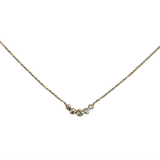 Lab Grown Diamond Curve Necklace