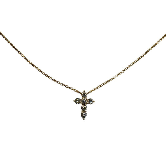 Mini Diamond Cross Necklace