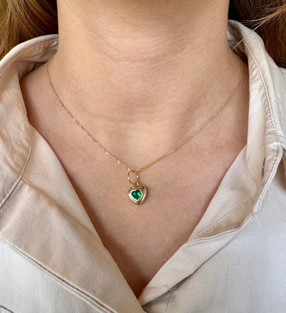 Emerald Heart Pendant