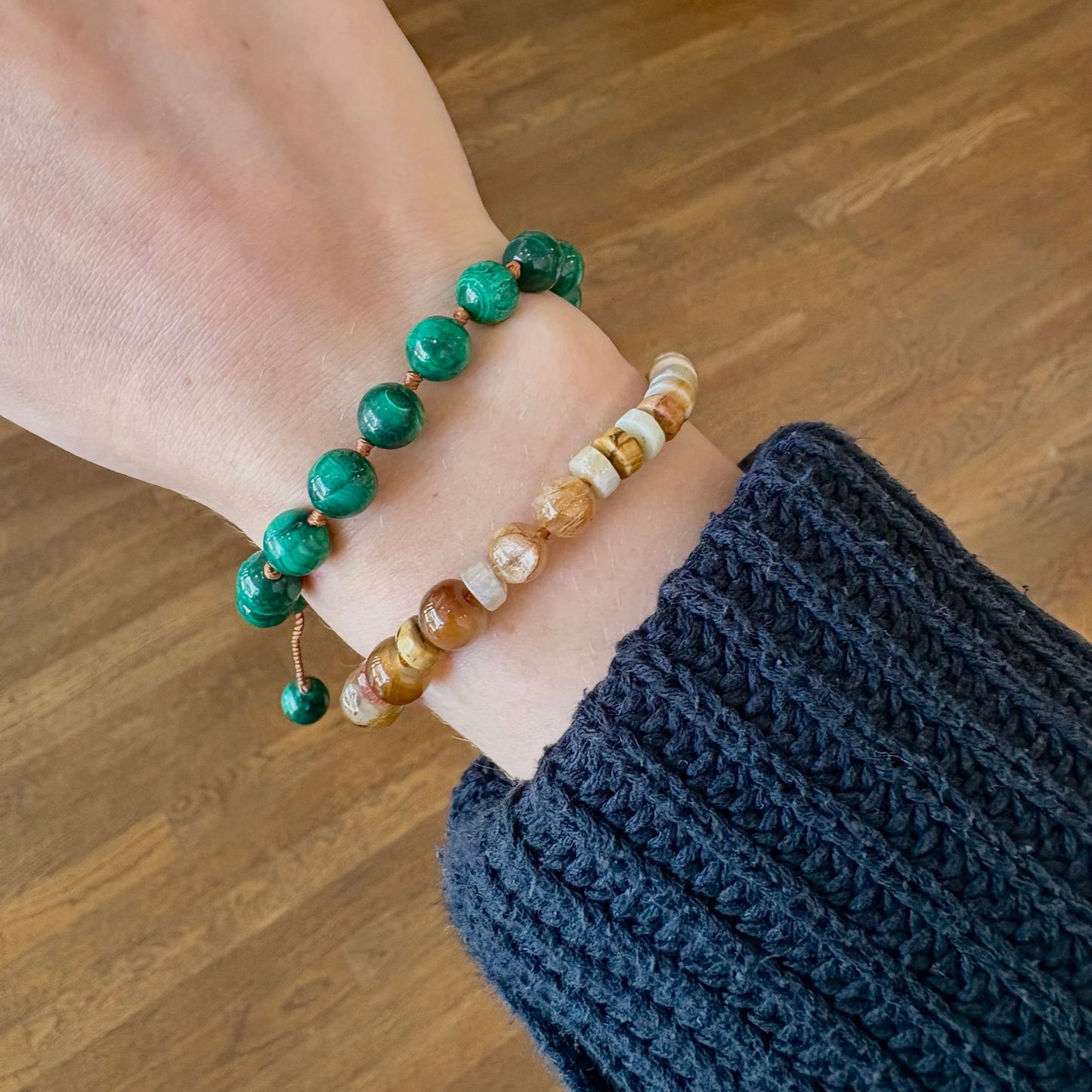 Mixed Stone & Peruvian Opal Beaded Bracelet