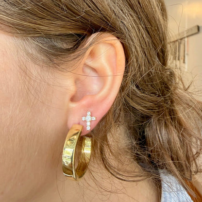 Mini Cross Stud Earrings