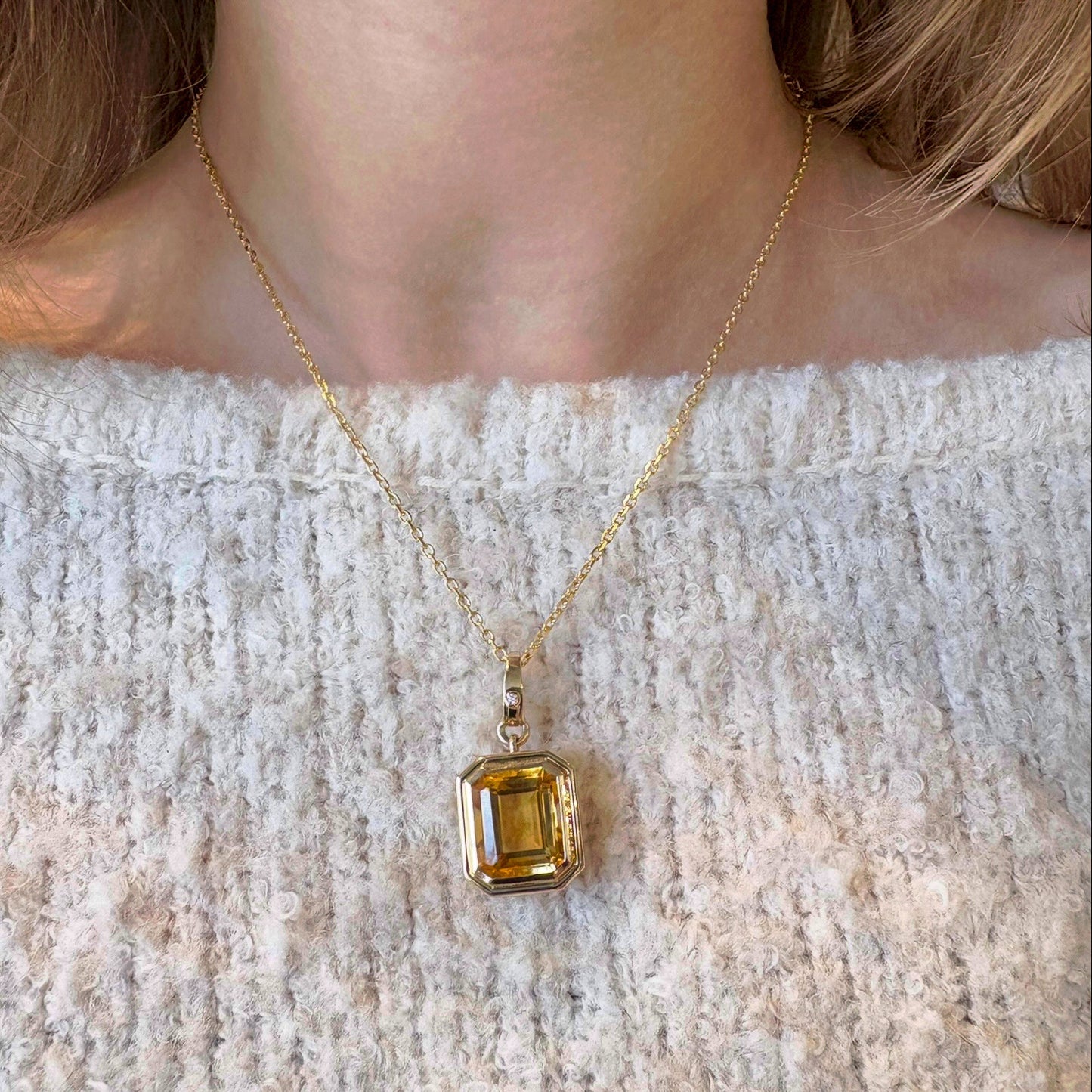 Golden Citrine Pendant