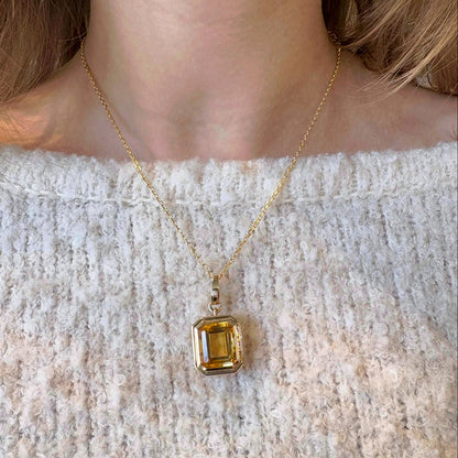 Golden Citrine Pendant