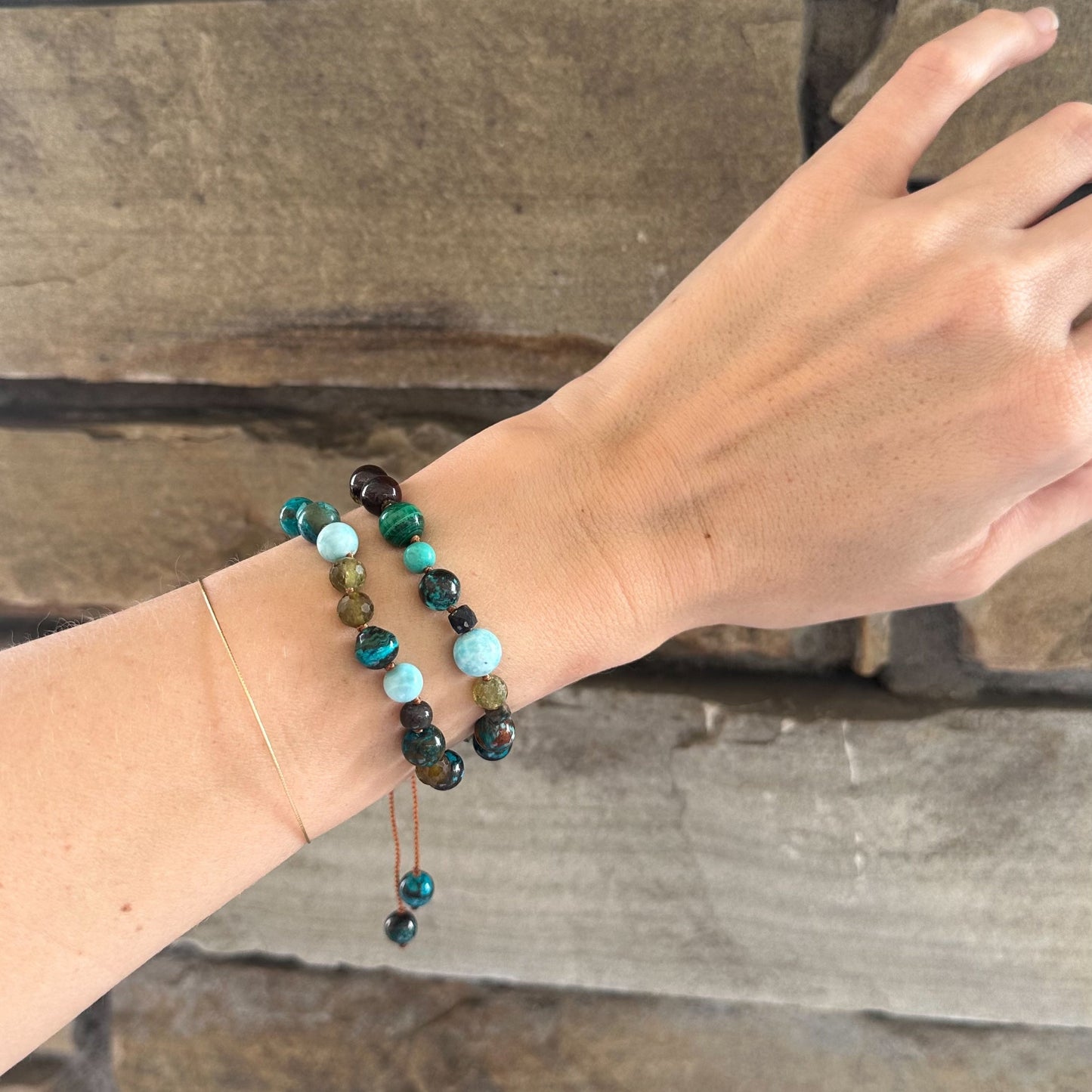 Blue Mix Beaded Bracelet