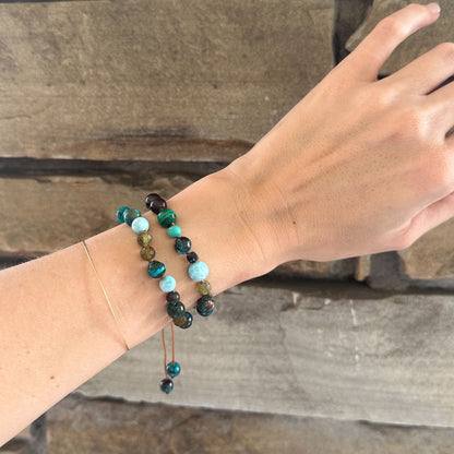 Blue Mix Beaded Bracelet