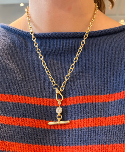 Lab Diamond Toggle Pendant
