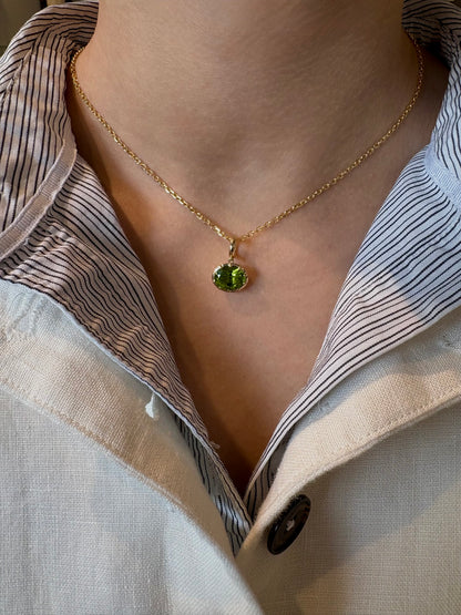Bubble Peridot Pendant